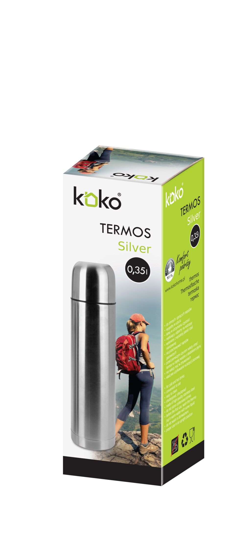 Termos nierdzewny Silver 350 ml - Image 4